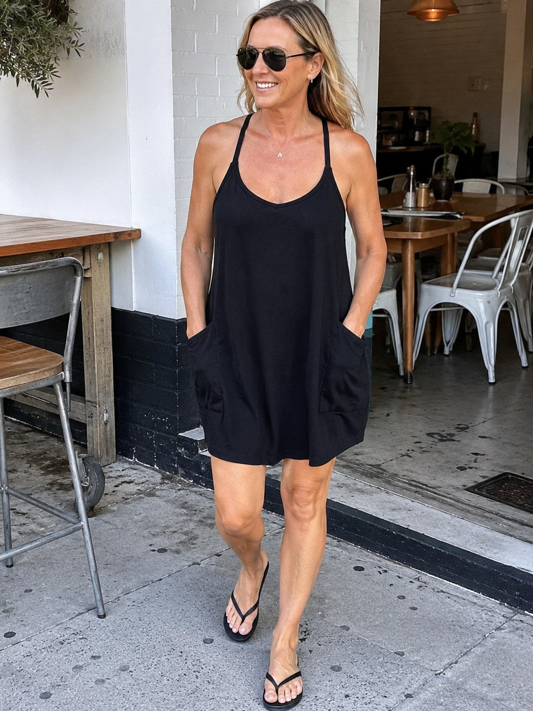 the Sola bralette dress lifestyle image 4