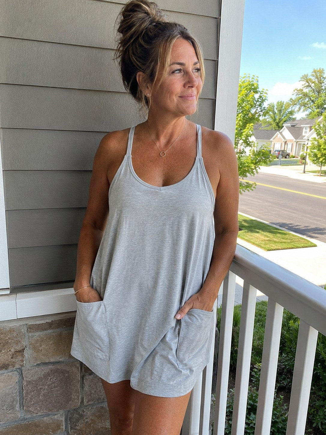 the Sola bralette dress lifestyle image 5