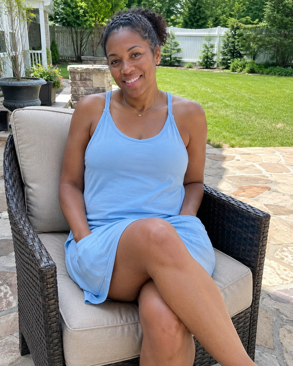 the Sola bralette dress in Oxygen Blue - image 3