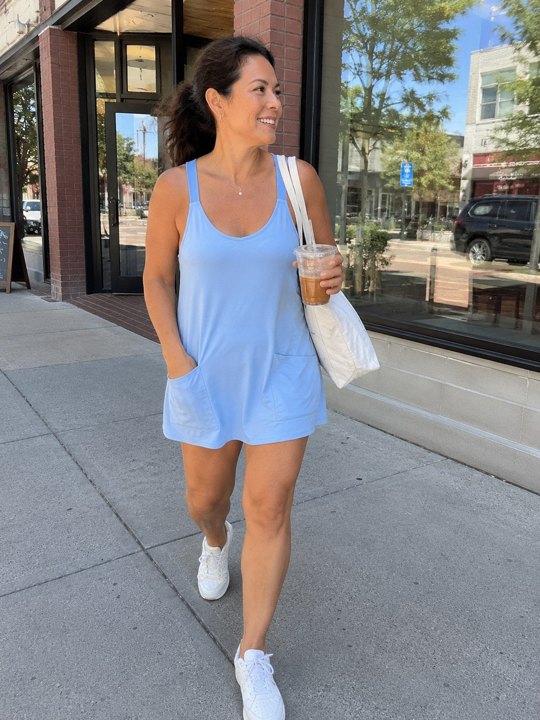 the Sola bralette dress in Oxygen Blue - image 5