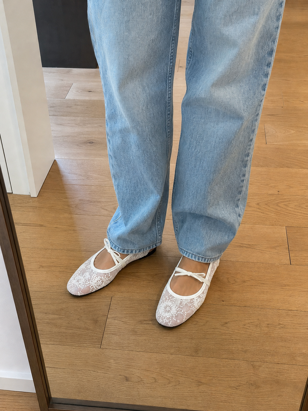 the elodie lace flats