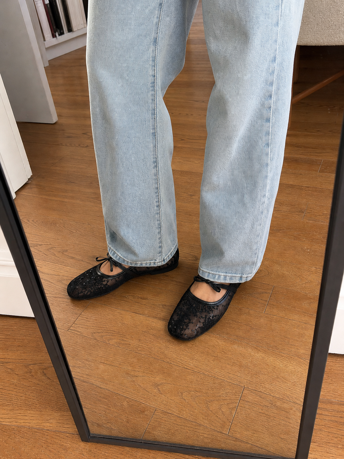 the elodie lace flats