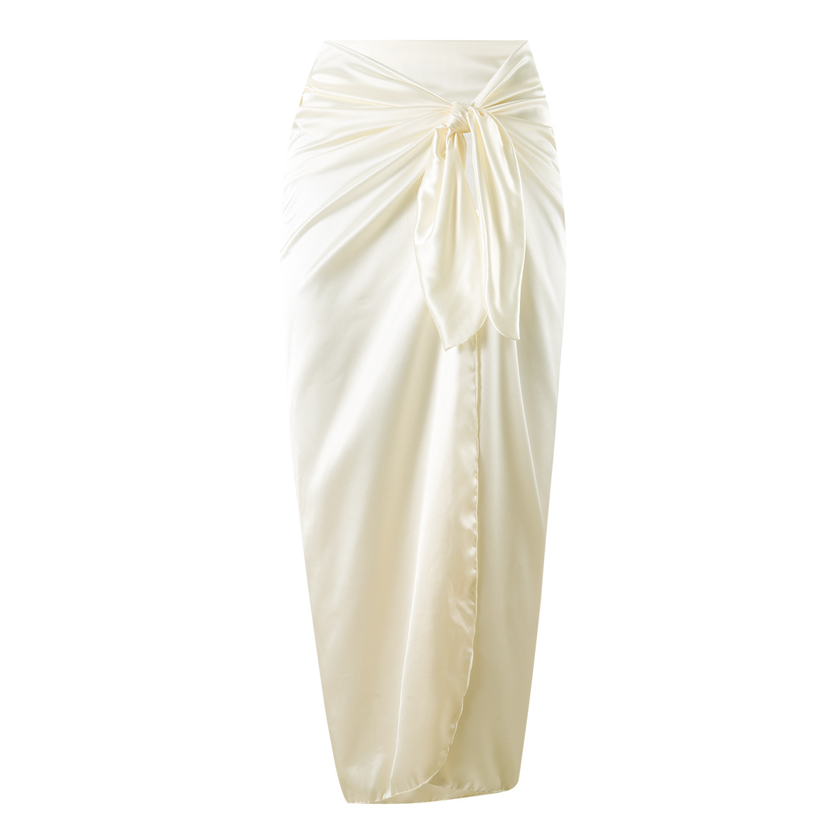 Isla satin skirt - blanc ivoire