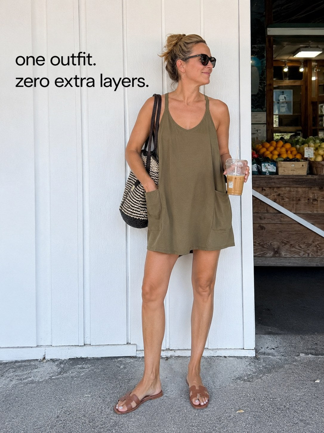 the Sola bralette dress in Army Green - image 4