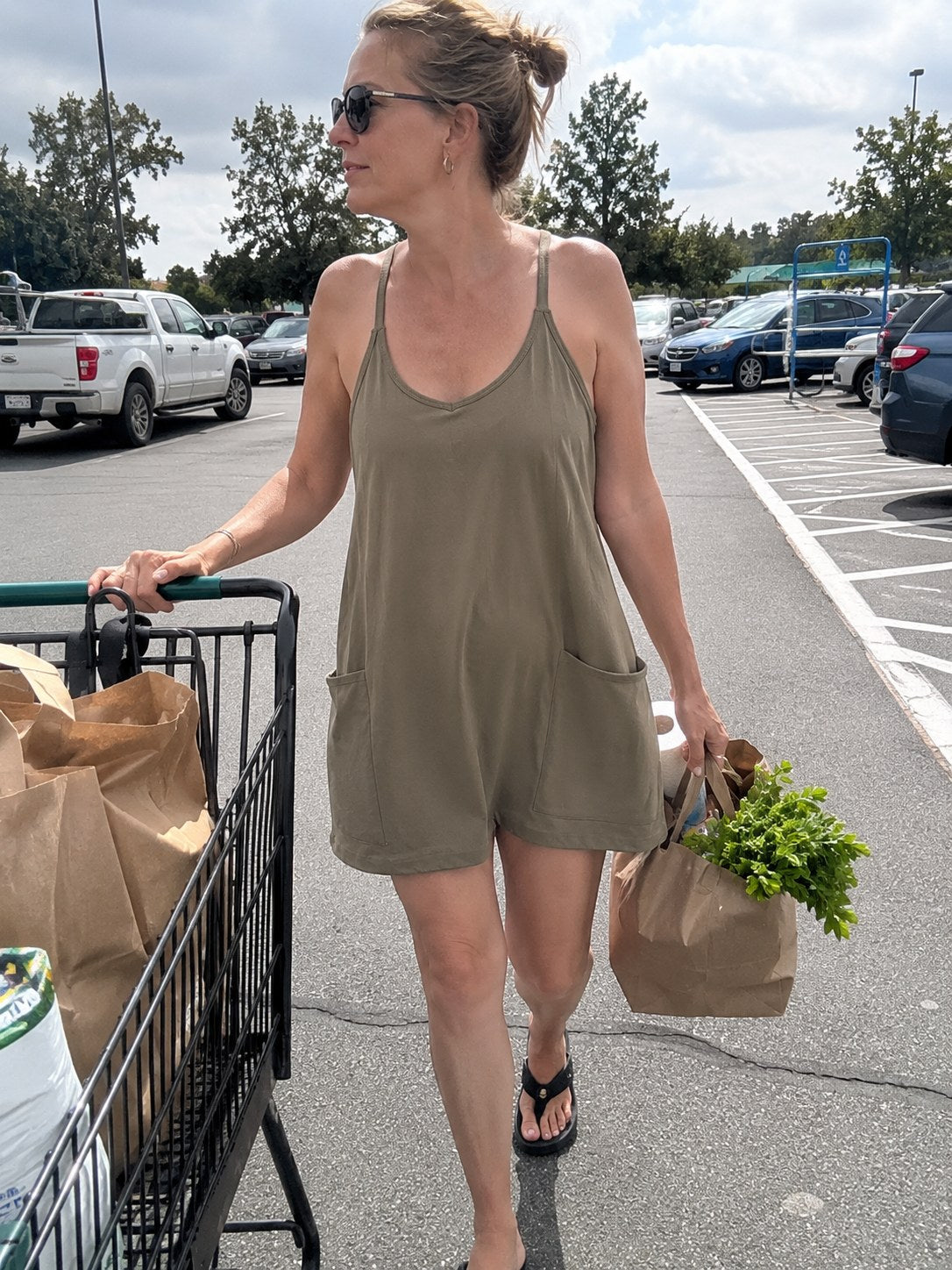 the Sola bralette dress in Army Green - image 5