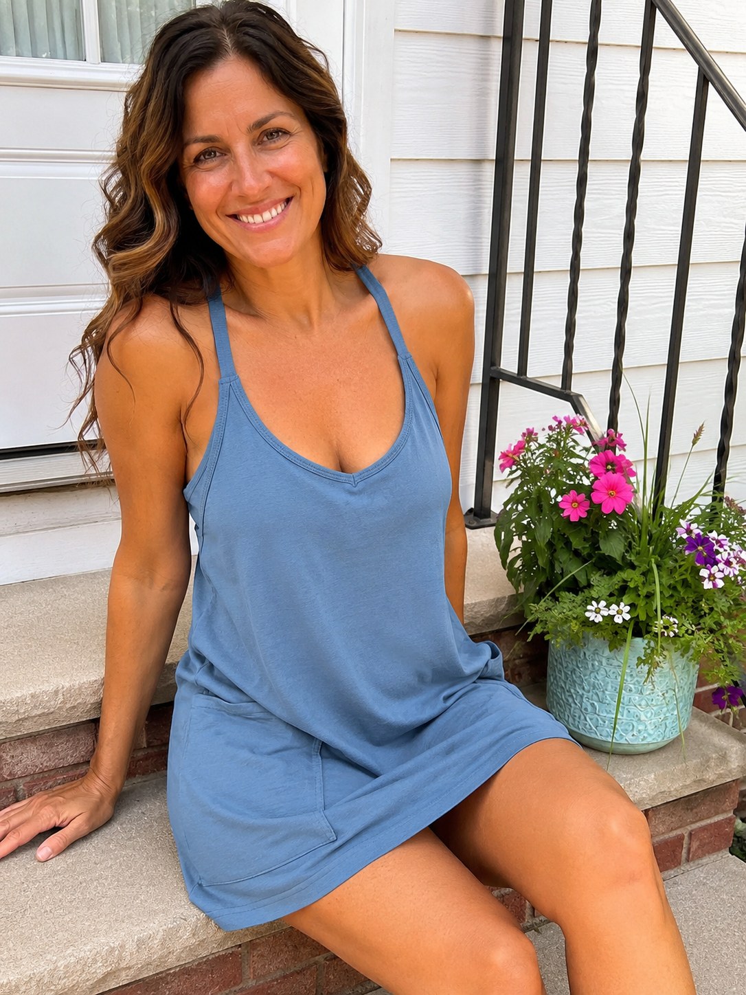 the Sola bralette dress lifestyle image 7