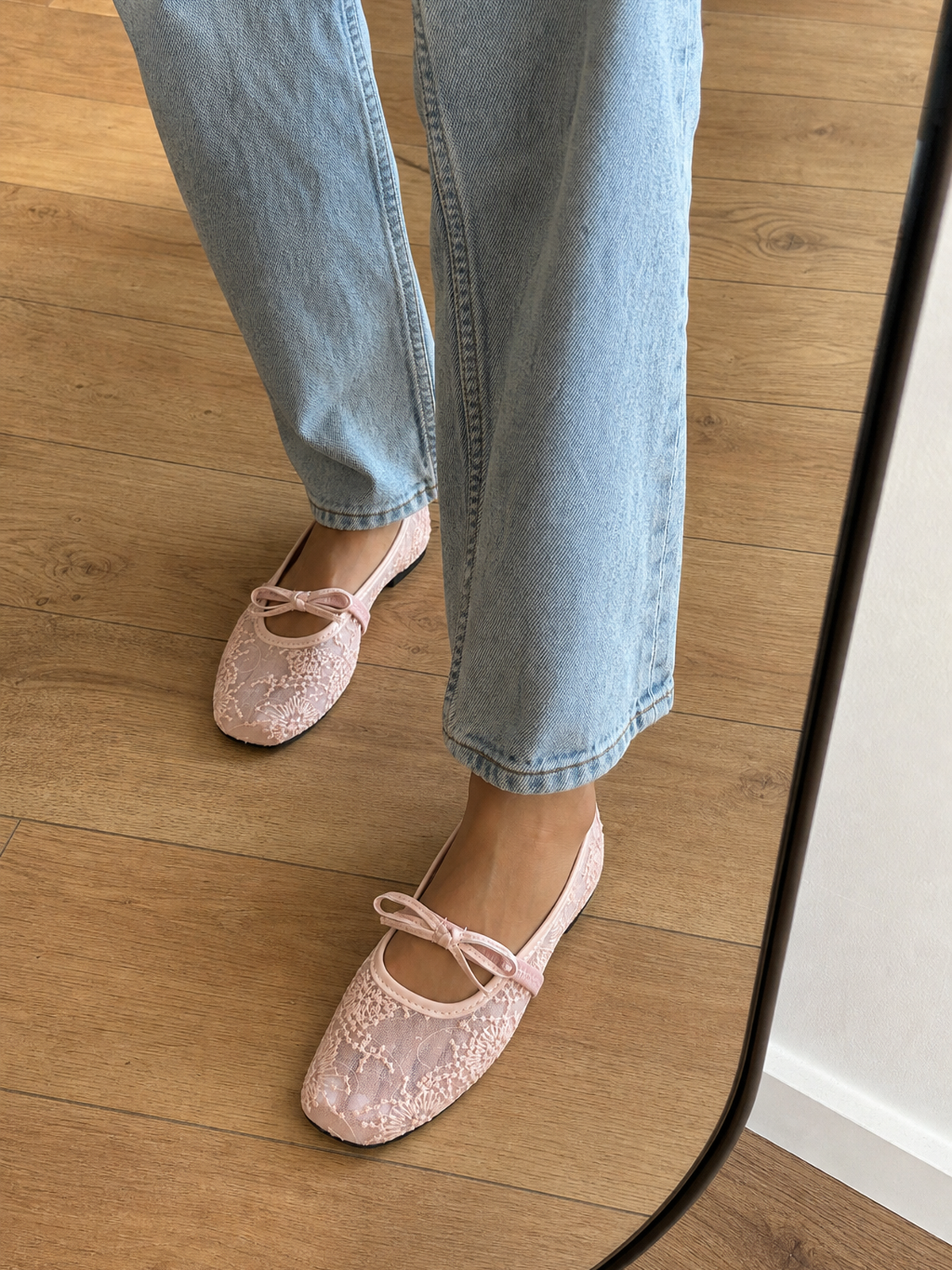 the elodie lace flats